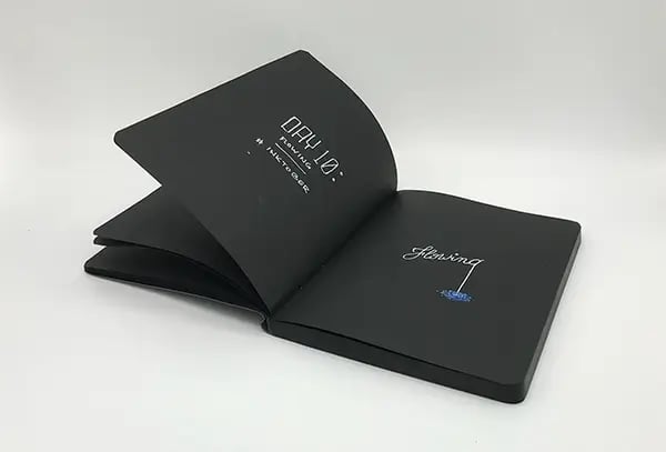 Image of art on black paper